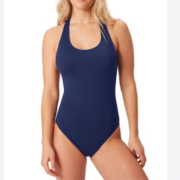 Andie NWT The Tulum Navy Blue One Piece Size Small - Picture 2 of 11
